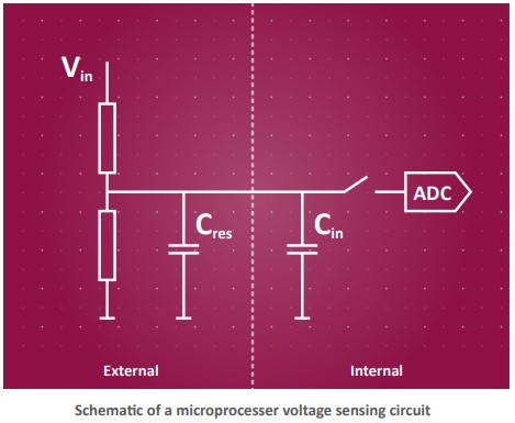 Schematic of a microprocesser voltage sensing circuit - The 5 keys to maximising your battery life